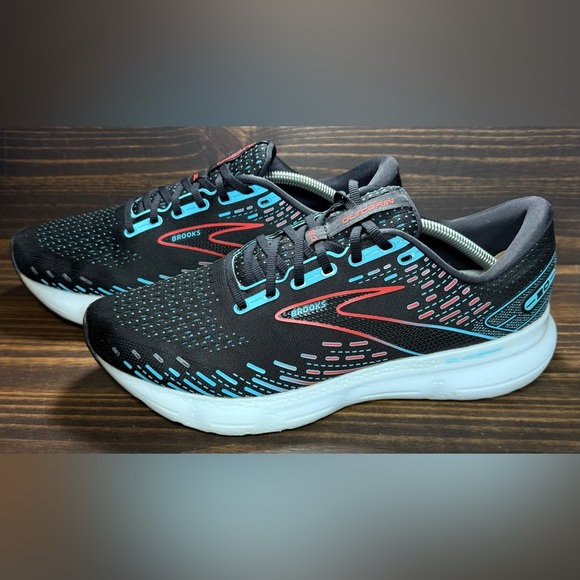 Brooks Glycerin 20 Men’s Size 11.5 Shoes Black Blue Athletic Sneakers - Picture 1 of 7